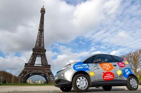 Elektromietauto in Paris